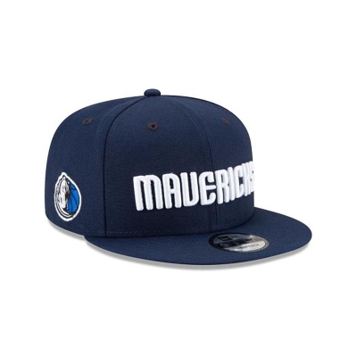 Blue Dallas Mavericks Hat - New Era NBA Statement Edition 9FIFTY Snapback Caps USA7930465